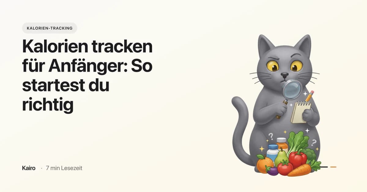 Kalorien tracken für Anfänger: So startest du richtig
