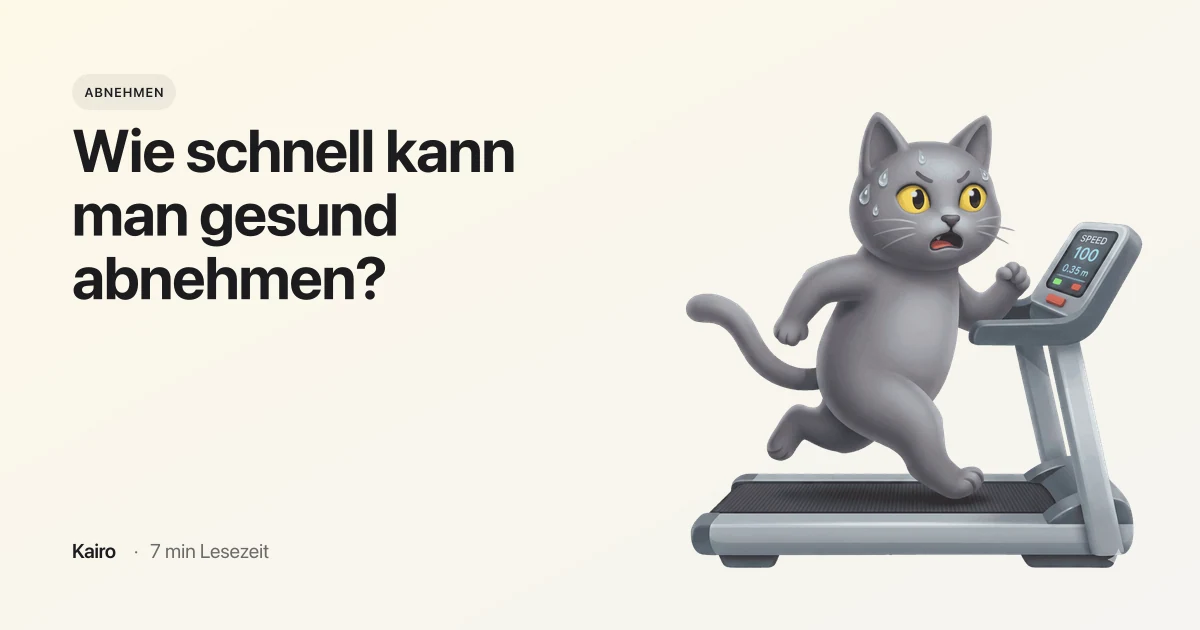 Wie schnell kann man gesund abnehmen?