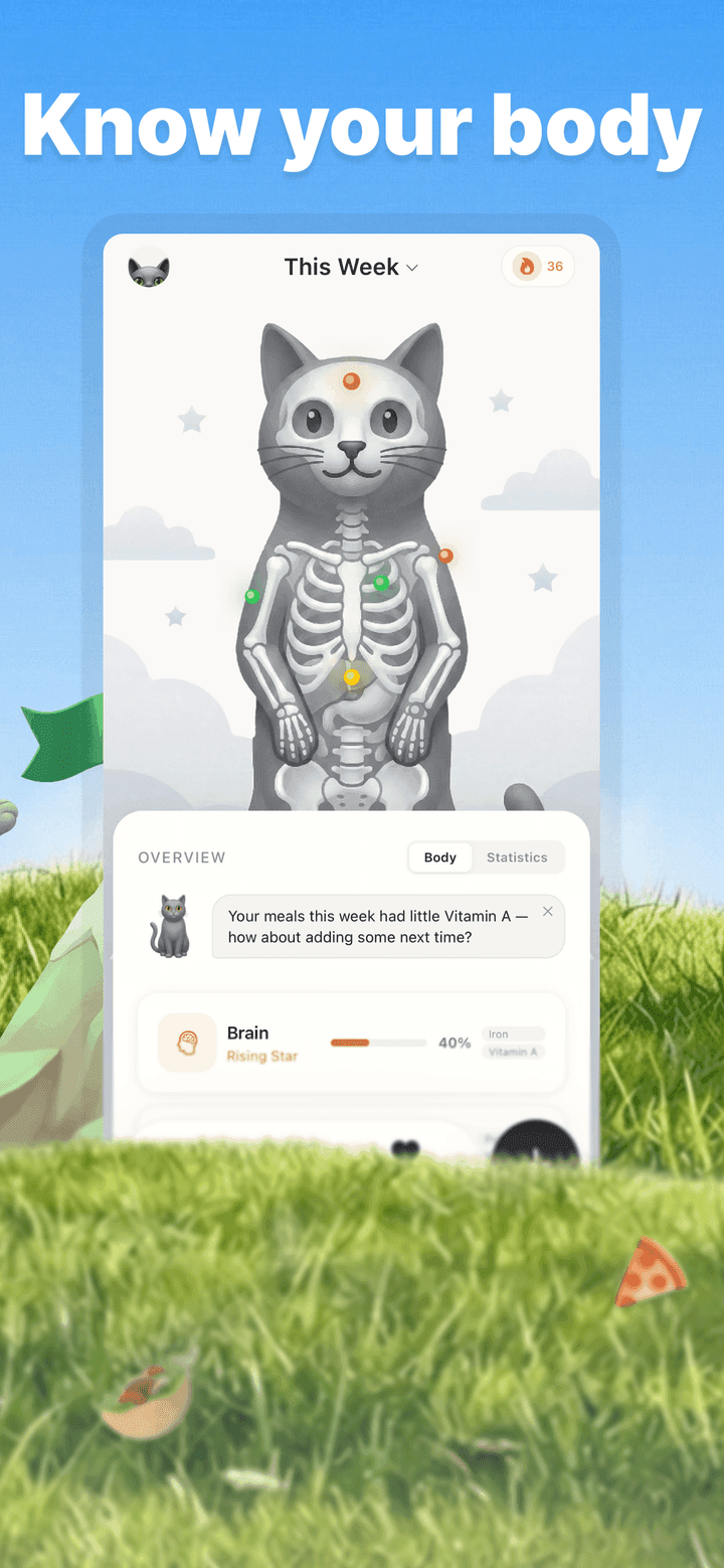 Kairo iOS home screen widget with daily calorie progress